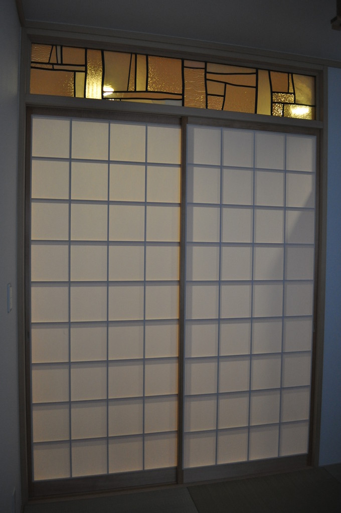 m邸-和室欄間ステンドグラス-京都-5