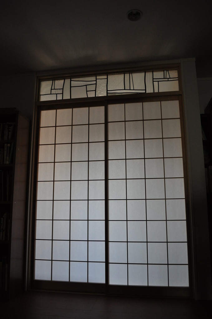 G邸-和室欄間ステンドグラス-京都